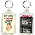 'The Idiot Test' Keychain